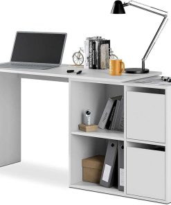 Sal N Y Comedor Easy Mobel | Mesa De Escritorio Multiposicion Adapta Blanco