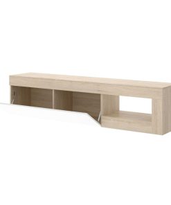 Sal N Y Comedor Easy Mobel | Mueble Bajo Tv Lebo Blanco Y Cambria