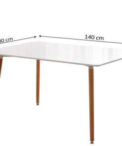 Mesas Y Sillas Easy Mobel Mesas De Comedor, Comedor O Cocina | Mesa Nordica Viken De Comedor O Cocina 140Cm Blanco