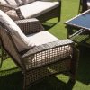 Muebles De Jard N Easy Mobel | Sofa + 2 Sillas + Mesa. Muebles De Jardin Y Terraza De Ratan Pe Gris