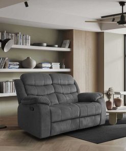 Sof S Easy Mobel | Sofa Reclinable Manual Houston 2 Plazas Gris