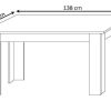 Packs Easy Mobel | Pack Mesa De Comedor Fija + 4 Sillas + Aparador Joana 3 Puertas Y 4 Cajones