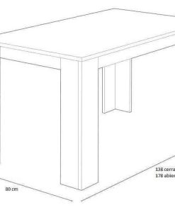 Mesas Y Sillas Easy Mobel | Mesa Extensible De Comedor O Cocina + 6 Sillas En Polipiel/Metal