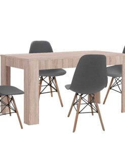 Mesas Y Sillas Easy Mobel | Mesa Extensible De Comedor O Cocina + 4 Sillas Estilo Nordico