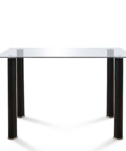 Mesas Y Sillas Easy Mobel | Mesa De Cristal Templado + 4 Sillas Polipiel. Comedor O Cocina