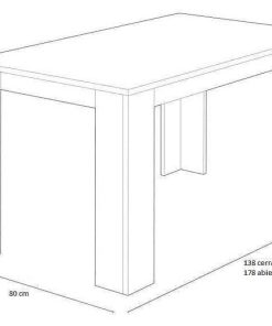 Mesas Y Sillas Easy Mobel | Mesa Extensible De Comedor O Cocina + 6 Sillas Estilo Nordico