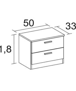 Dormitorio Easy Mobel | Pack Ahorro: Dormitorio Couple + Somier De Laminas + Colchon Basic Blanco