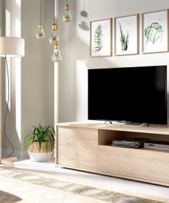 Sal N Y Comedor Easy Mobel | Mueble Bajo Tv Oslo 2 Puertas Cambria